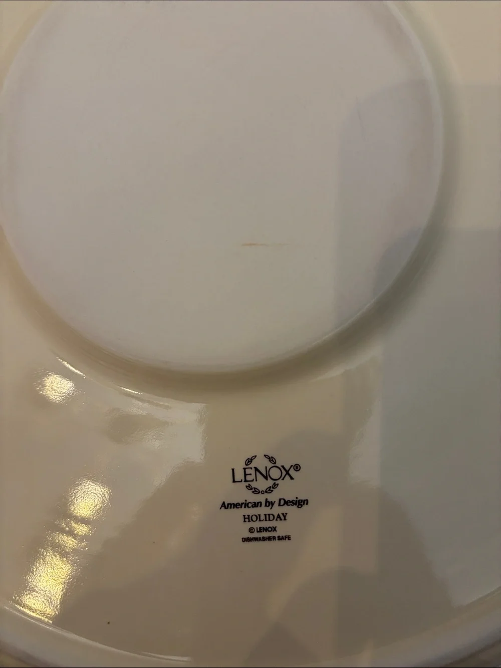 Lenox Cream Holly Pattern Serving Bowl with Dip Cup like new never been used
